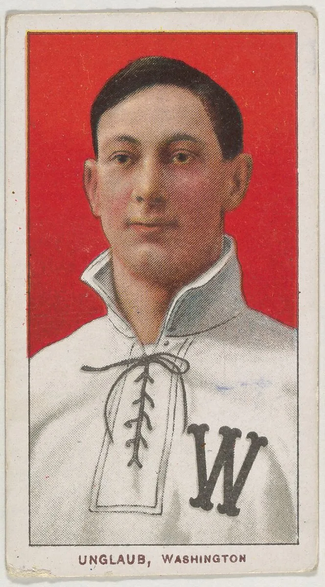 Unglaub, Washington, American League, from the White Border series (T206) for the American Tobacco Company — American Tobacco Company