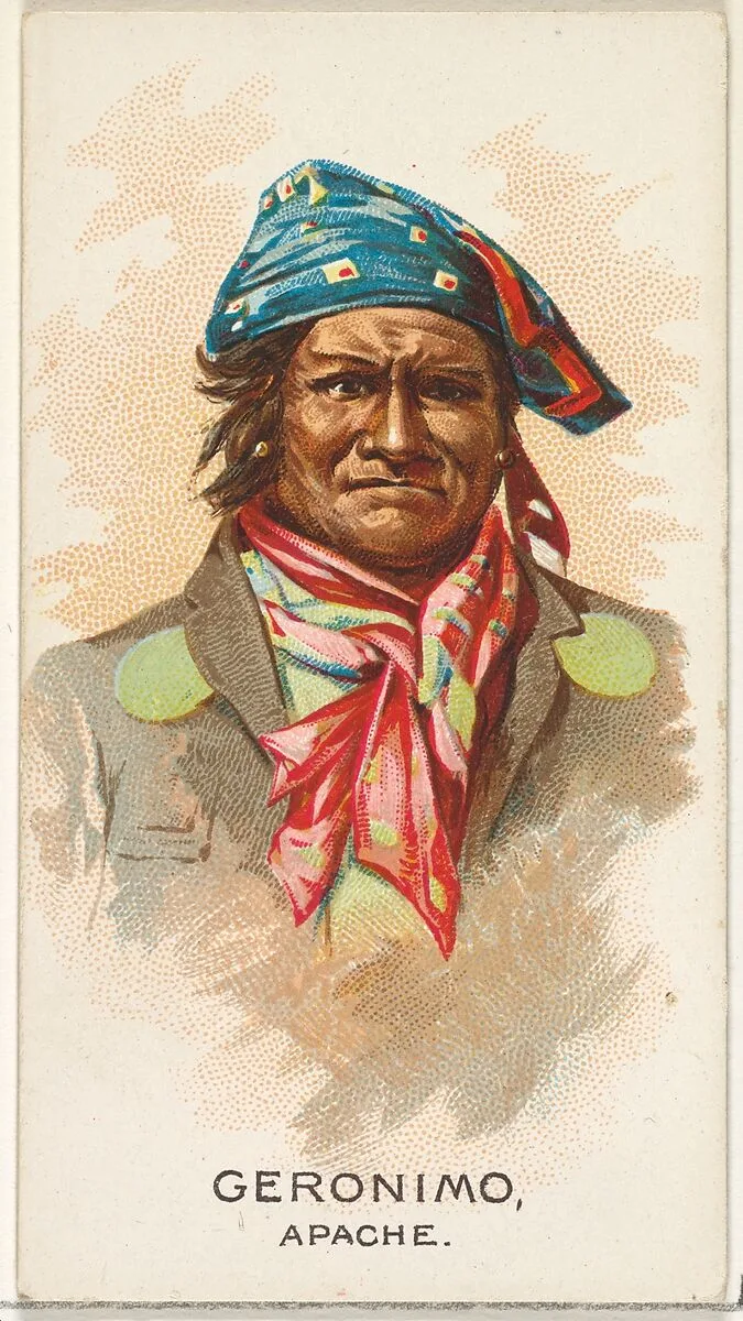 Geronimo, Apache, from the American Indian Chiefs series (N2) for Allen & Ginter Cigarettes Brands — Allen & Ginter