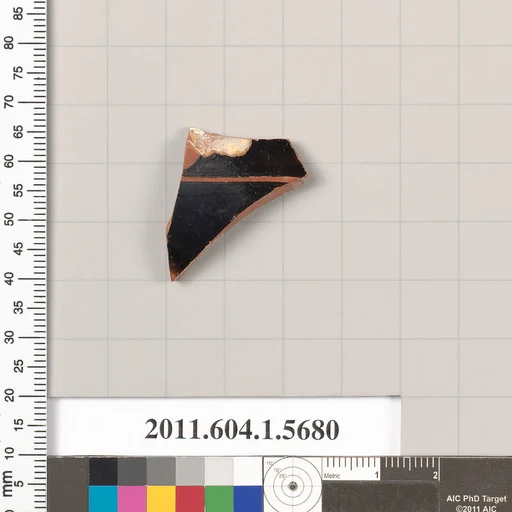 Terracotta fragment of a kylix (drinking cup)