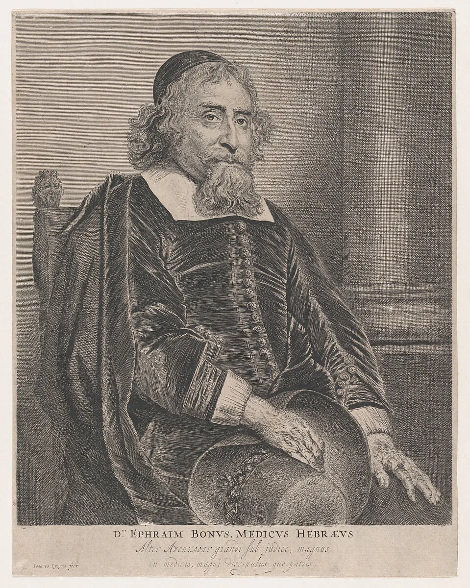 Portrait of Ephraim Bonus, physician — Jan Lievens|Ephraim Bonus