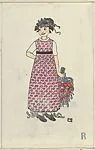 Girl with a Bouquet of Flowers — Wiener Werkstätte|Mela Koehler