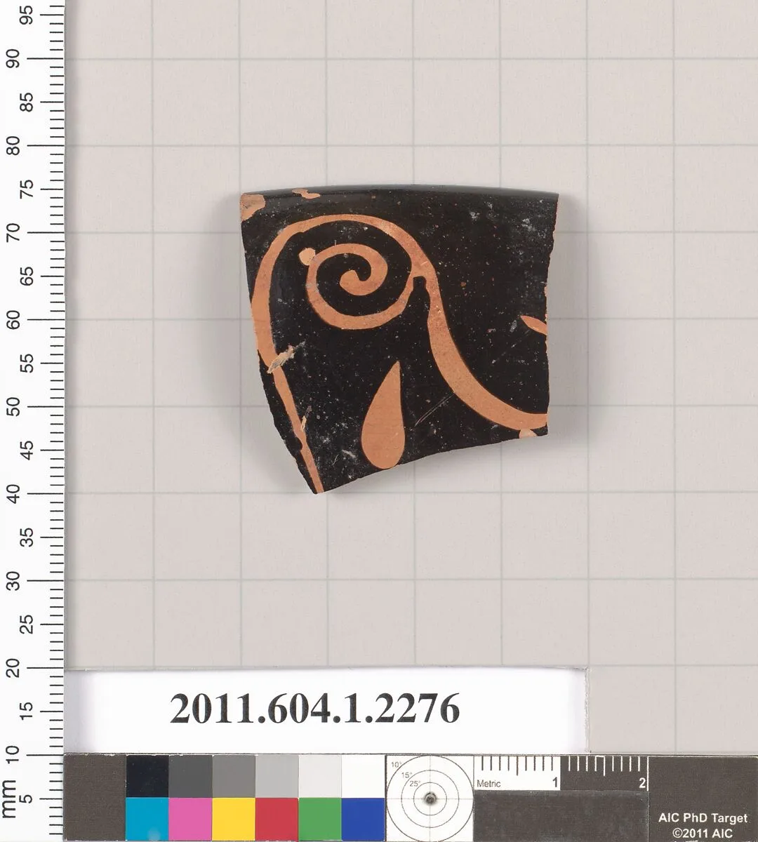 Terracotta rim fragment of a kylix (drinking cup) — Unknown