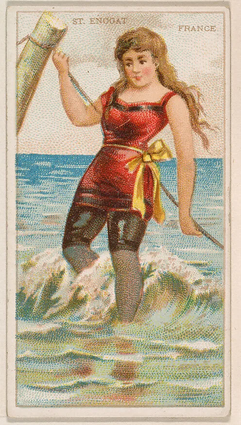 St. Enogat, France, from the Surf Beauties series (N232), issued by Kinney Bros. — Kinney Brothers Tobacco Company