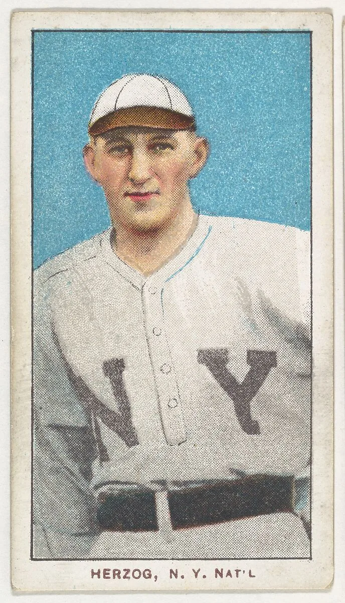 Herzog, New York, National League, from the White Border series (T206) for the American Tobacco Company — American Tobacco Company