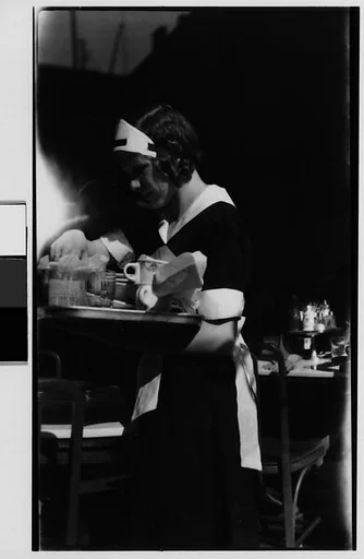 [Waitress in Window, New York City]