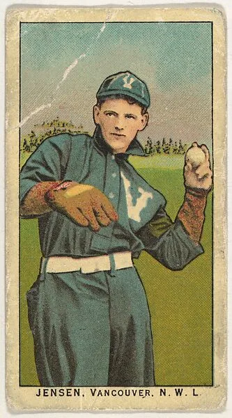 Jensen, Vancouver, Northwestern League, from the "Obak Baseball Players" set (T212), issued by the American Tobacco Company to promote Obak Mouthpiece Cigarettes — American Tobacco Company