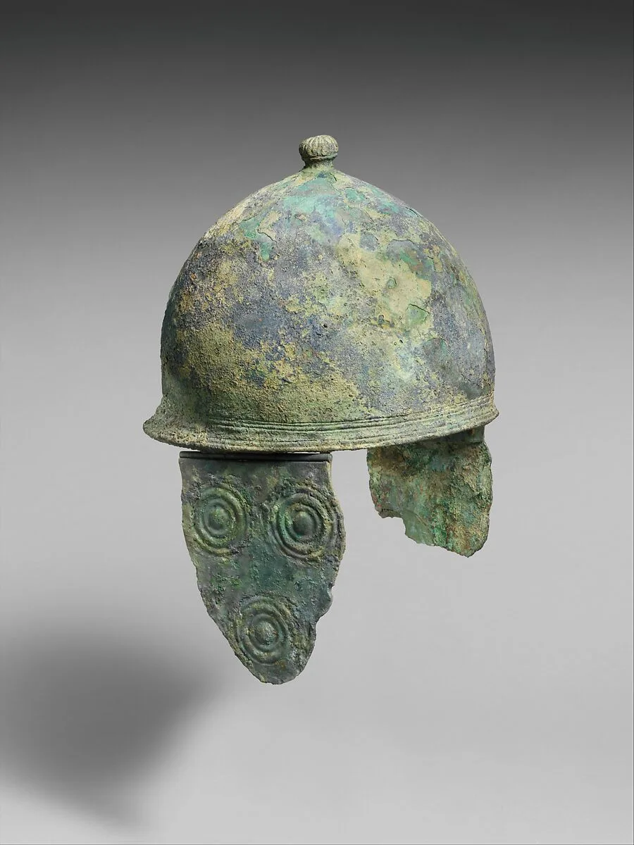 Bronze helmet with cheek-guards — Unknown