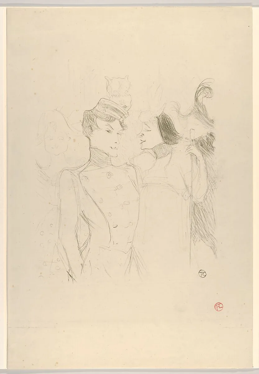 Marcelle Lender and Eva Lavalliére in a Revue at the Variétés — Henri de Toulouse-Lautrec|Edouard Kleinmann
