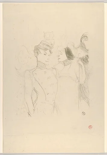 Marcelle Lender and Eva Lavalliére in a Revue at the Variétés