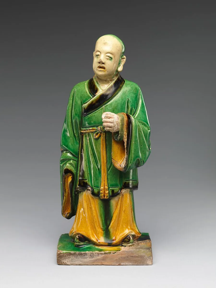 明弘治 三彩佛涅磐組像|Par nirvana (death and transcendence of the Buddha) and attendant arhats — Qiao Bin