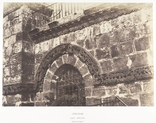 Jérusalem, Saint-Sépulcre, Détails de la façade