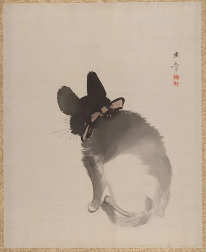 猫図|Cat Seen from Behind
