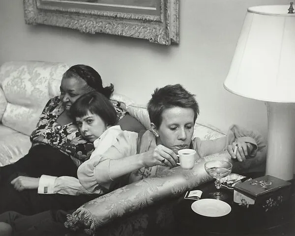 Ethel Waters, Carson McCullers, and Julie Harris at the Opening Night Party for "The Member of The Wedding," New York City — Ruth Orkin
