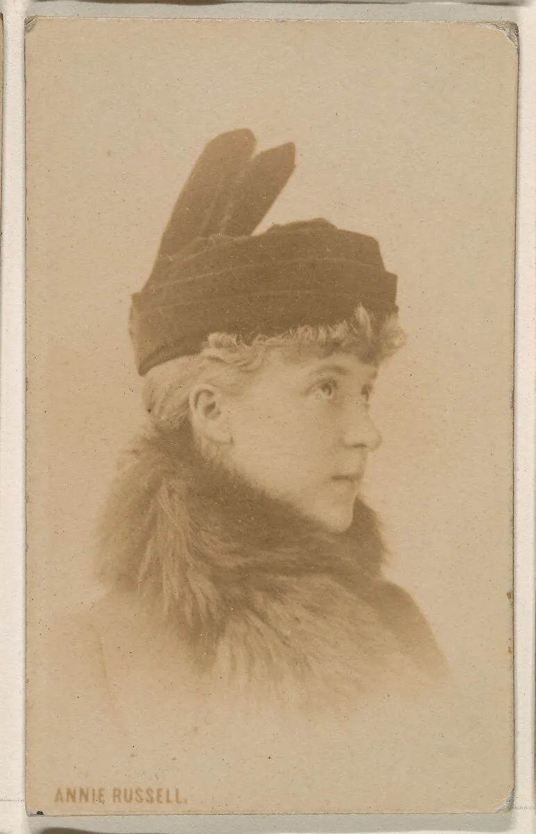Annie Russell, from the Actresses series (N246), Type 1, issued by Kinney Brothers to promote Sporting Extra Cigarettes — Kinney Brothers Tobacco Company