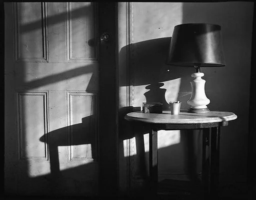 [Lamp on Table in Walker Evans's Apartment, 441 East 92nd Street, New York City]