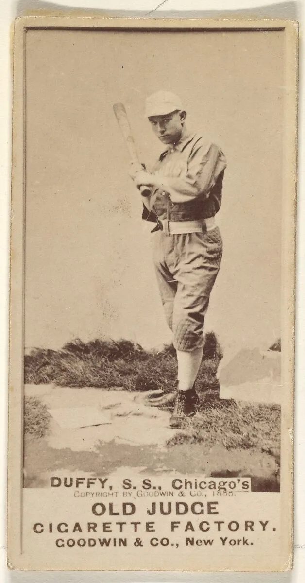 Hugh Duffy, Shortstop, Chicago, from the Old Judge series (N172) for Old Judge Cigarettes — Goodwin & Company