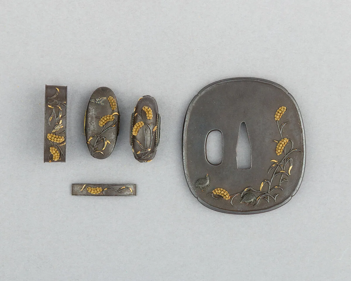 Set of Sword Fittings (Mitokoromono) — Ginshōtei Tōmei