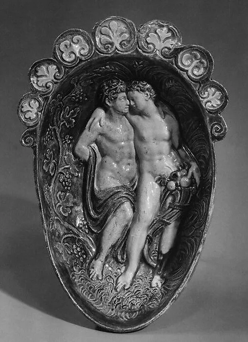 Gondola cup (Coupe gondole) with Bacchus and Ceres — Unknown