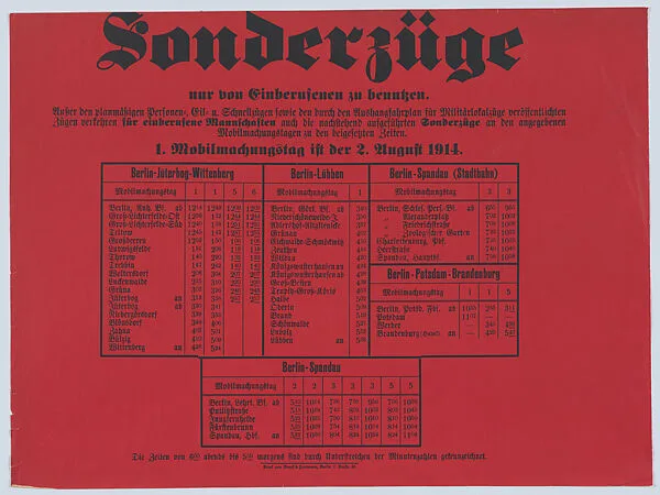 Sonderzüge — Anonymous