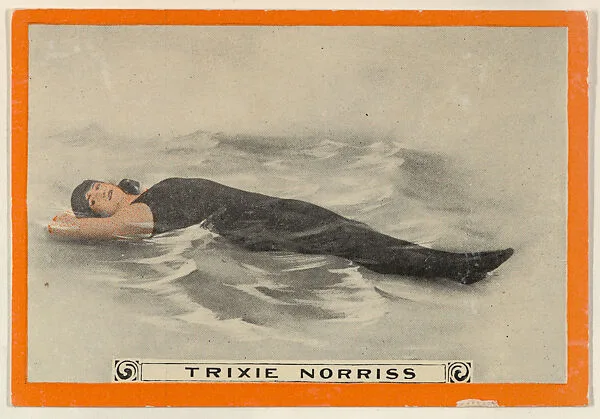 Trixie Norriss, No. 63, Entering the Water, from the Champion Women Swimmers series (T221), issued by Pan Handle Scrap — Pan Handle Scrap Company
