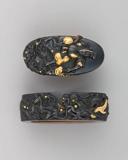 Sword-Hilt Collar and Pommel (Fuchigashira)