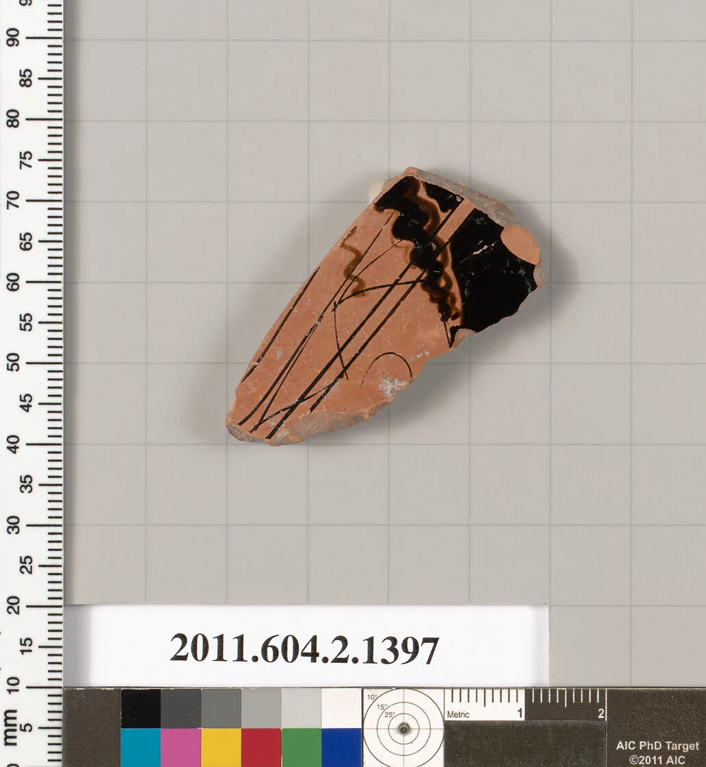 Terracotta fragment of a skyphos (deep drinking cup) — Unknown