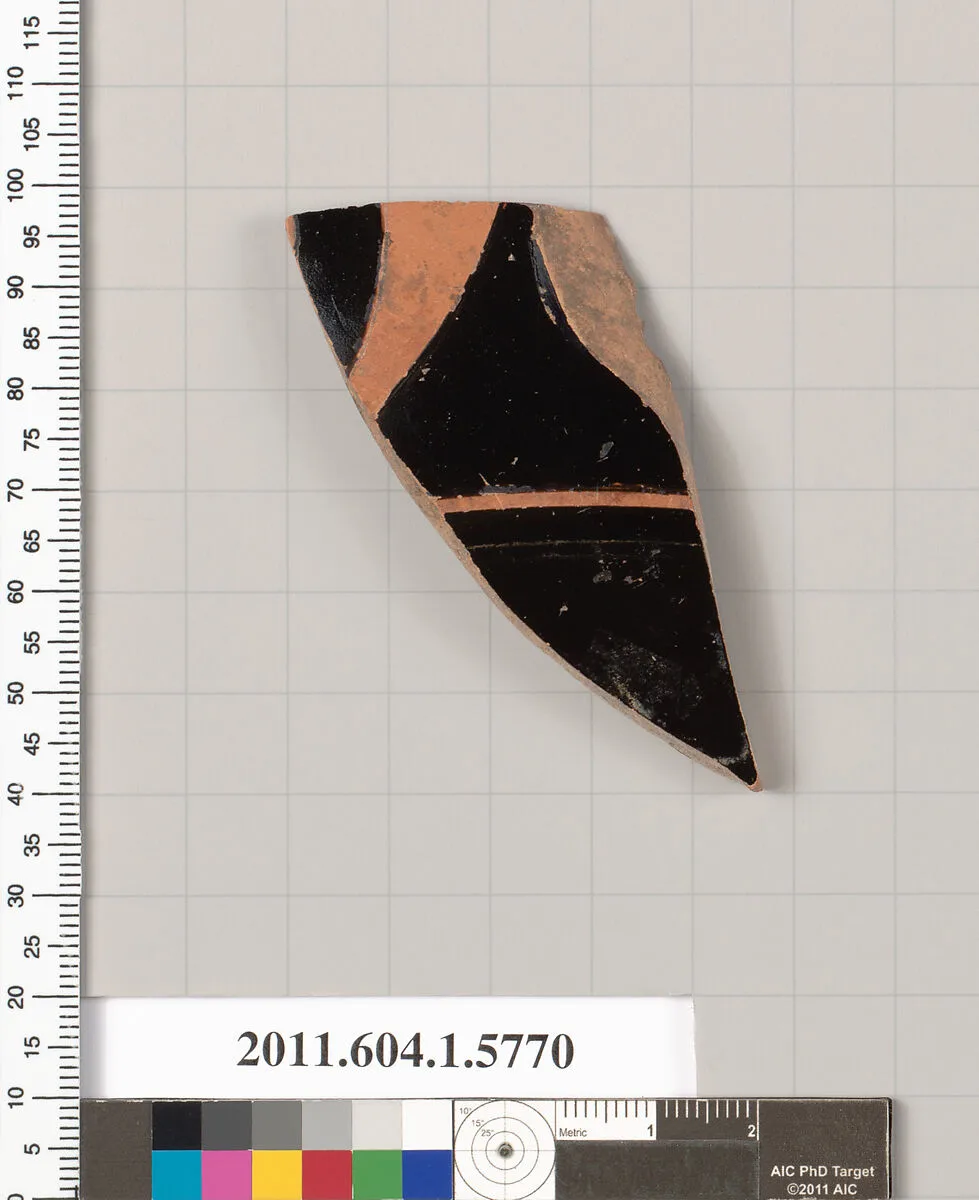 Terracotta fragment of a kylix: eye-cup (drinking cup) — Unknown