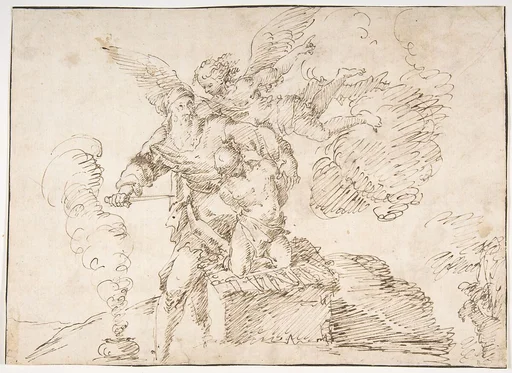 Abraham about to Sacrifice Isaac