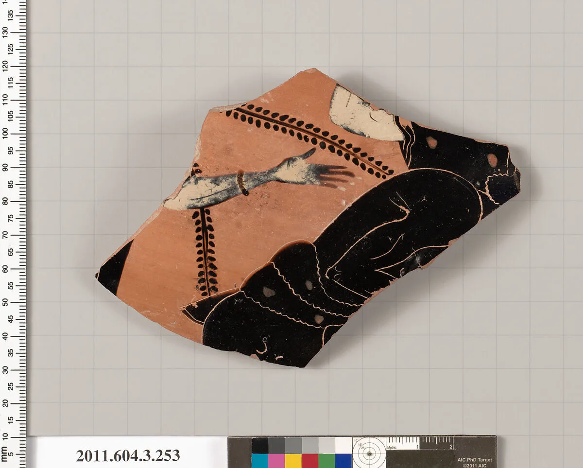 Terracotta fragment of a neck-amphora (jar) — Unknown