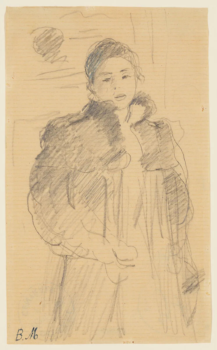 Study for "Young Girl in a Green Coat" — Berthe Morisot