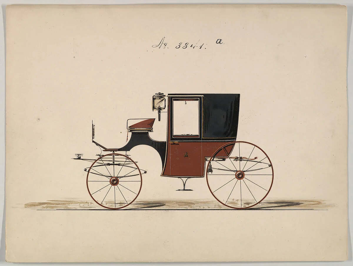 Design for Brougham, no. 3341a — Brewster & Co.