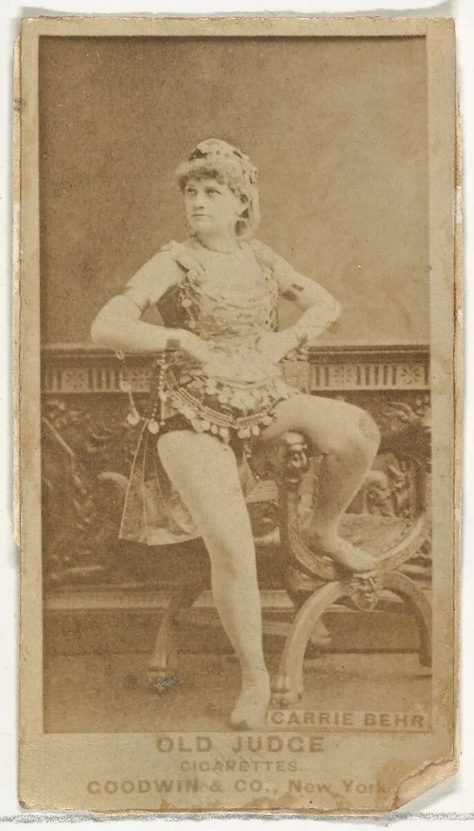 Carrie Behr, from the Actors and Actresses series (N171) for Old Judge Cigarettes — Goodwin & Company