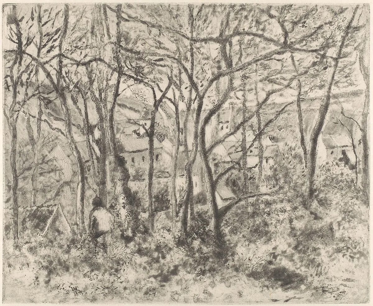 The Woods at L'Hermitage, Pontoise — Camille Pissarro