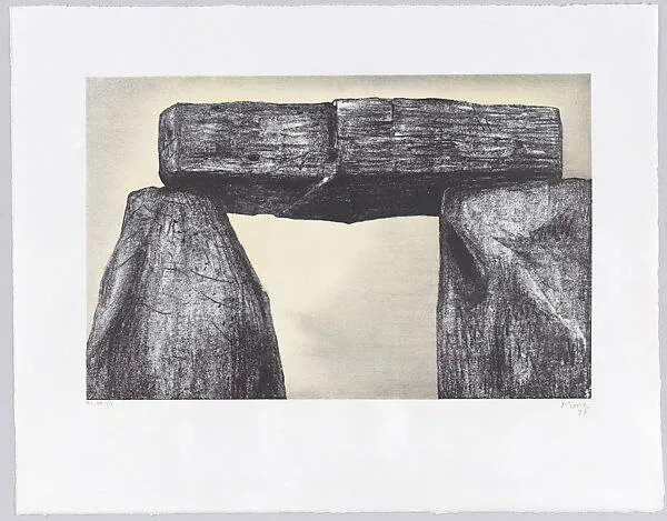 Stonehenge I; Balancing Lintel — Ganymed Original Editions Ltd.|Henry Moore|J. E. Wolfensberger, Zurich