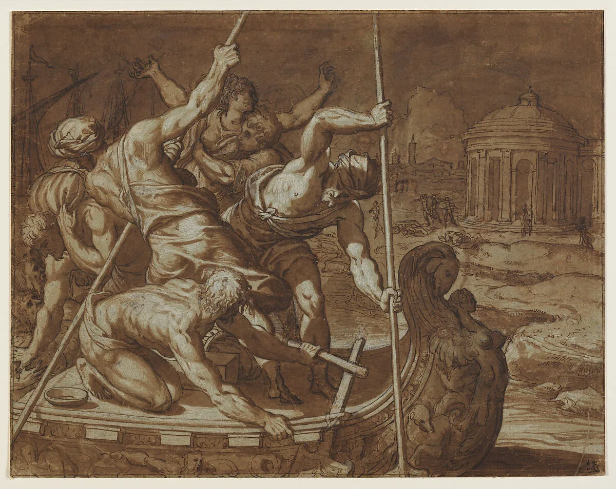 The Abduction of Helen — Giuseppe Salviati (Giuseppe Porta, called Il Salviati)