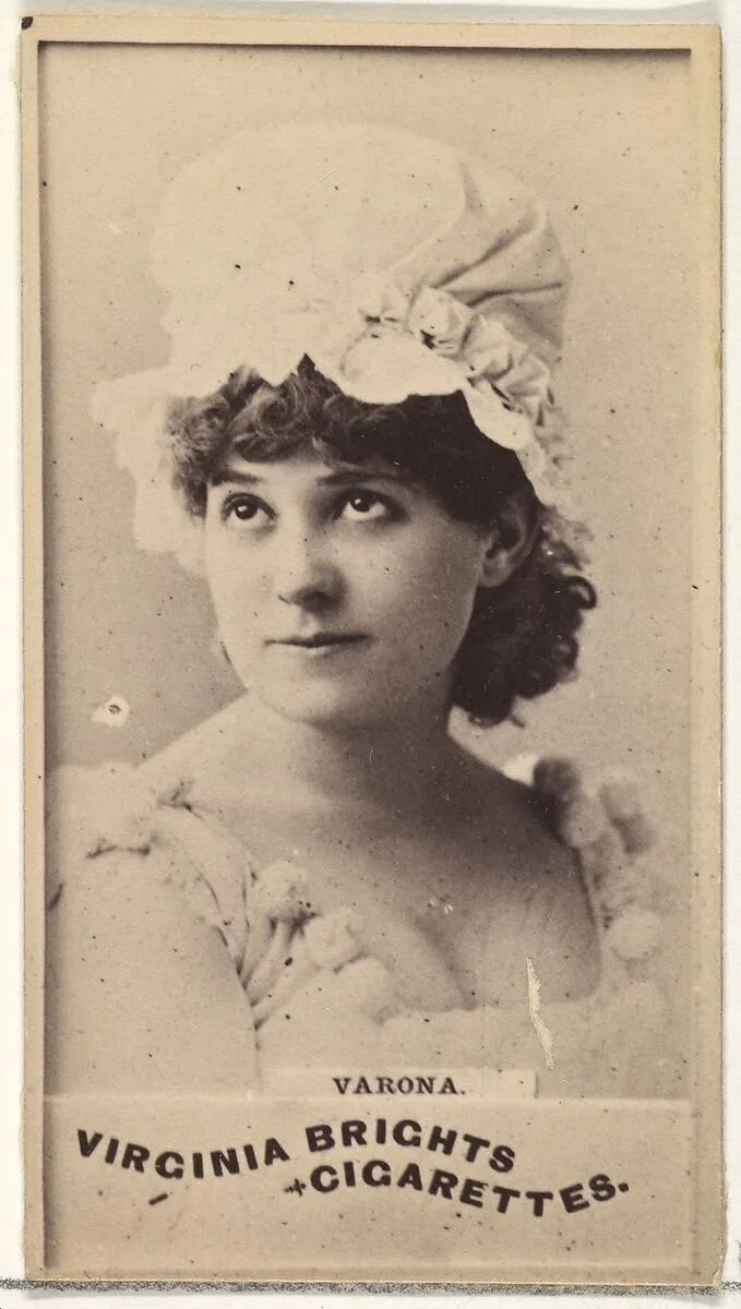 Varona, from the Actors and Actresses series (N45, Type 1) for Virginia Brights Cigarettes — Allen & Ginter