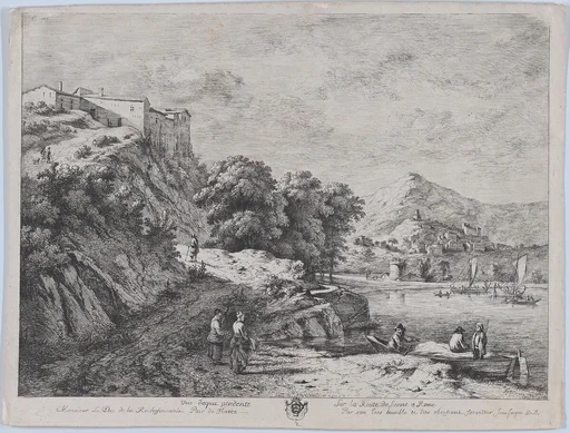 View of the Water Along the Route from Sienna to Rome