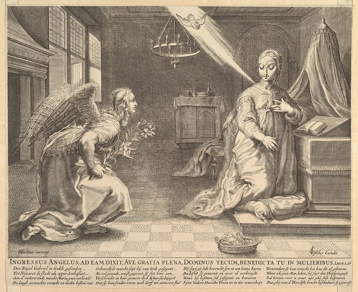 The Annunciation — Hendrick Goltzius|Claes Jansz. Visscher