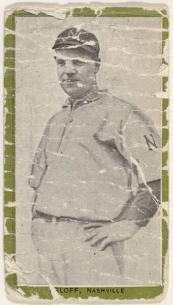 Erloff, Nashville, from the Baseball Players (Green Borders) series (T211) issued by Red Sun Cigarettes — Red Sun Cigarettes