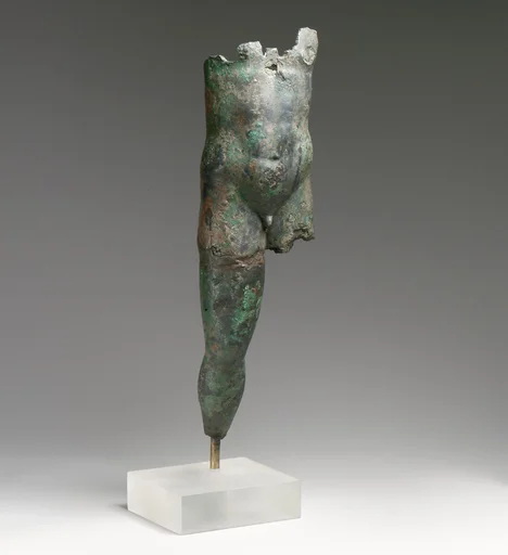 Bronze statuette of a man