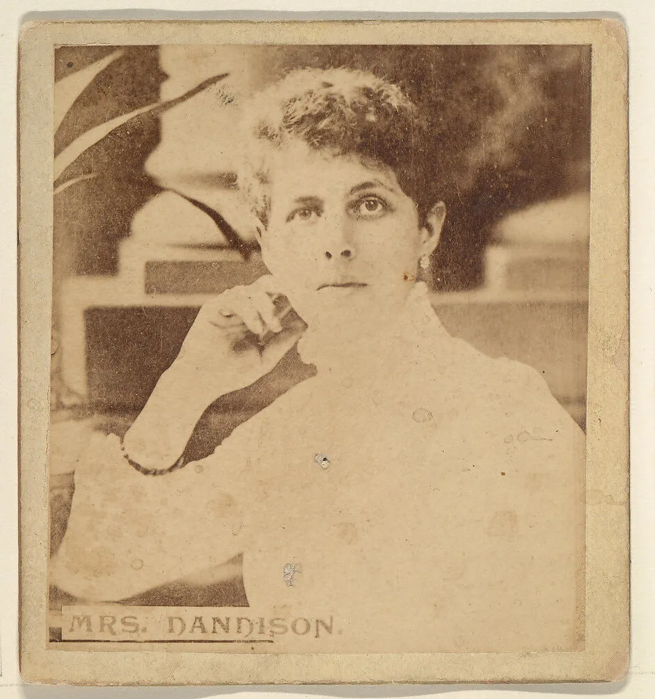 Mrs. Dandison, from the Actresses series (N246), Type 2, issued by Kinney Brothers to promote Sporting Extra Cigarettes — Kinney Brothers Tobacco Company