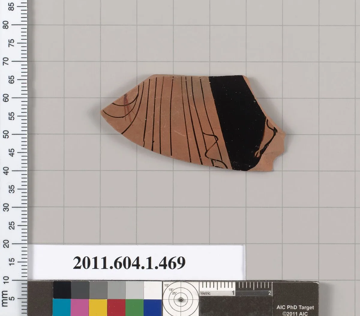 Terracotta fragment of a kylix (drinking cup) — Unknown