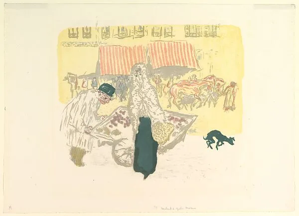 The Pushcart, from the series "Some Aspects of Parisian Life" — Pierre Bonnard