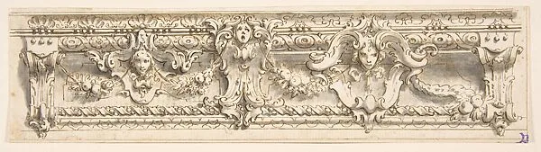 Design for a Decorative Frieze or Console — Unknown