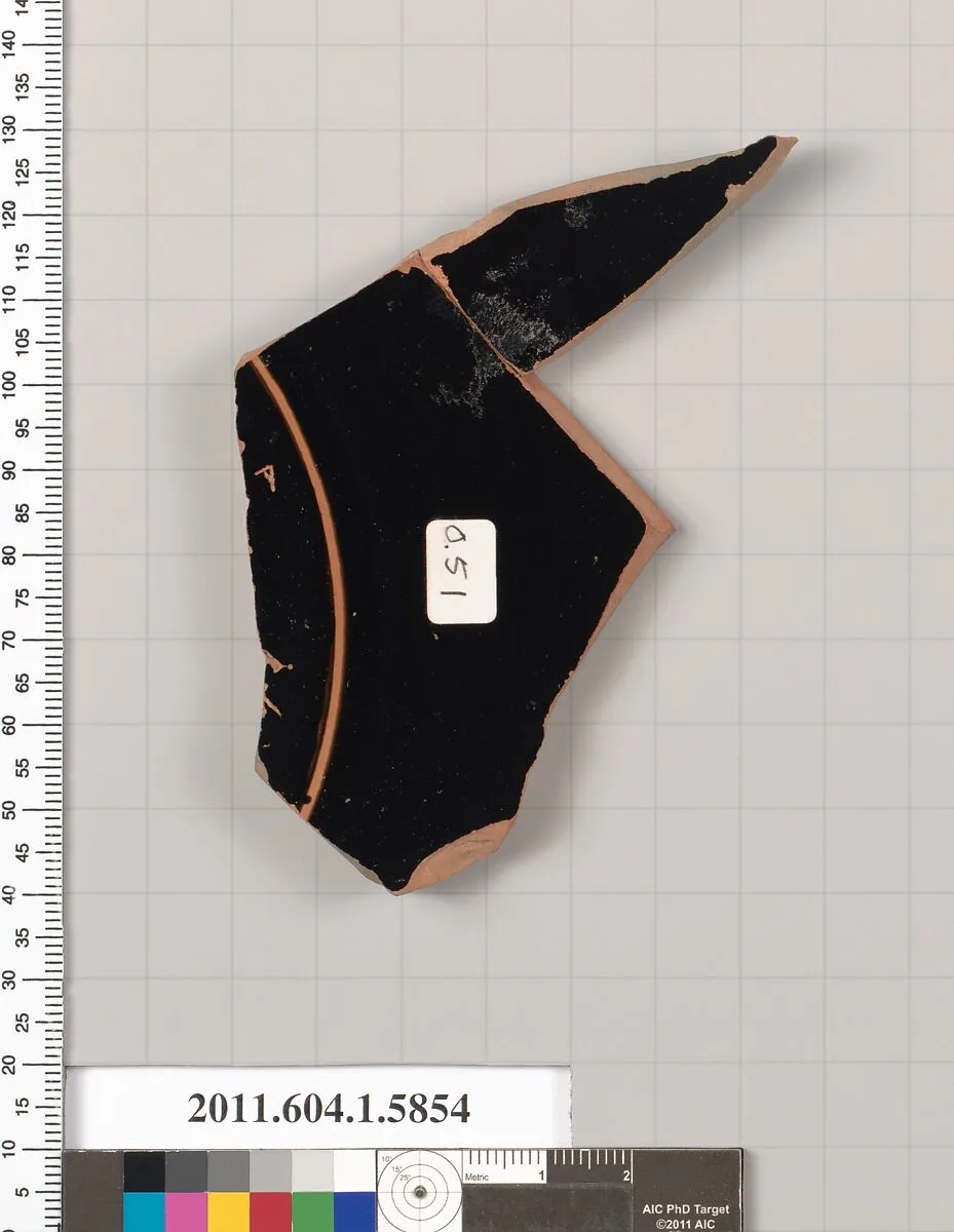 Terracotta fragment of a kylix: eye-cup (drinking cup) — Unknown