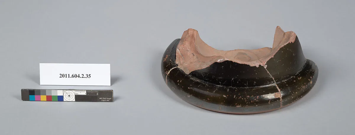 Terracotta fragment of a psykter (vase for cooling wine) — Unknown