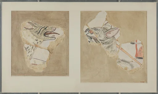 Fragments of Two Hyenas, Tomb of Intef