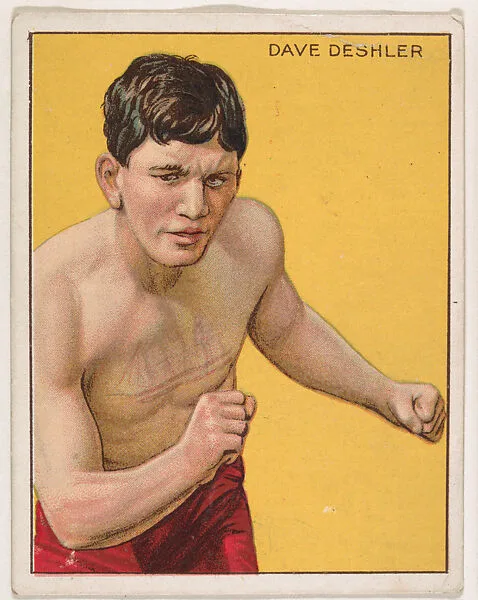 Dave Deshler, from the Champion Pugilists series (T219), issued by Mecca and Hassan Cigarettes — Mecca Cigarettes|Hassan Cigarettes