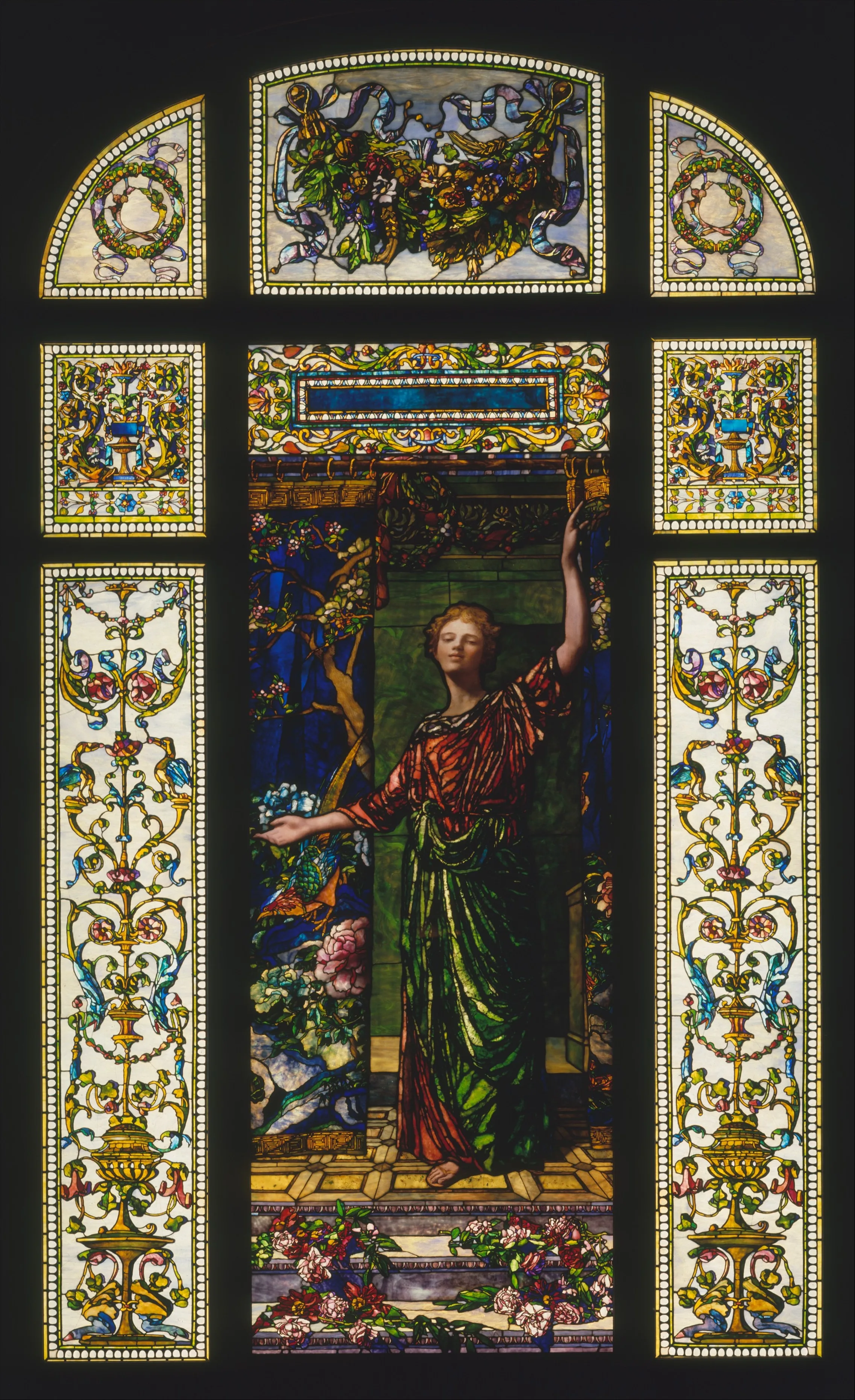 Welcome: Stained Glass Window from the Mrs. George T. Bliss House, New York — John La Farge