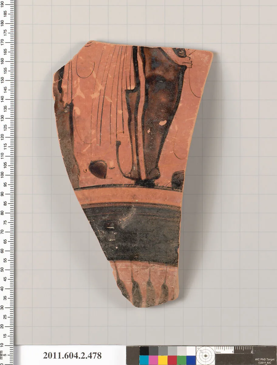 Terracotta fragment of a column-krater (bowl for mixing wine and water) — Unknown